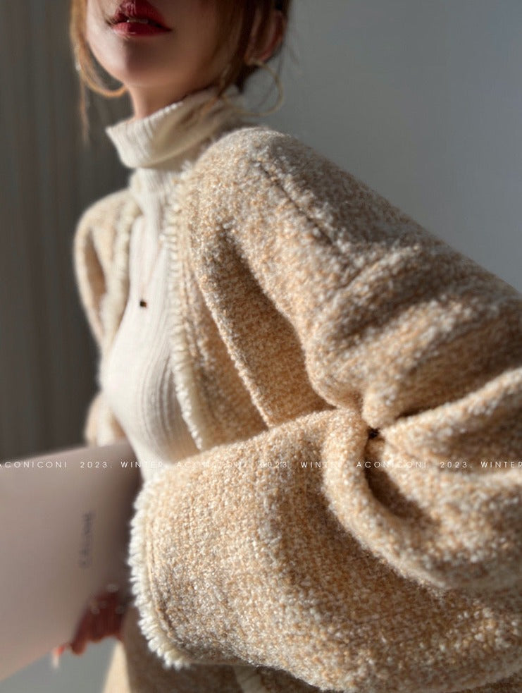 Aconiconi | First Snow Thick Tweed Wool Suit