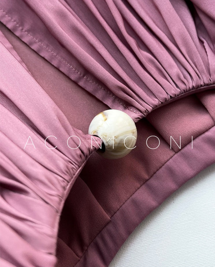 Aconiconi|Grape Cotton Cloud Ombre Dress