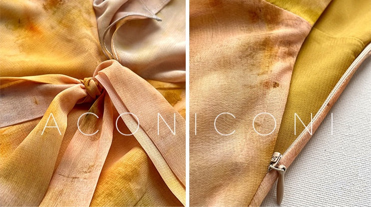 Aconiconi|Floating Painting Summer Suspender Dress