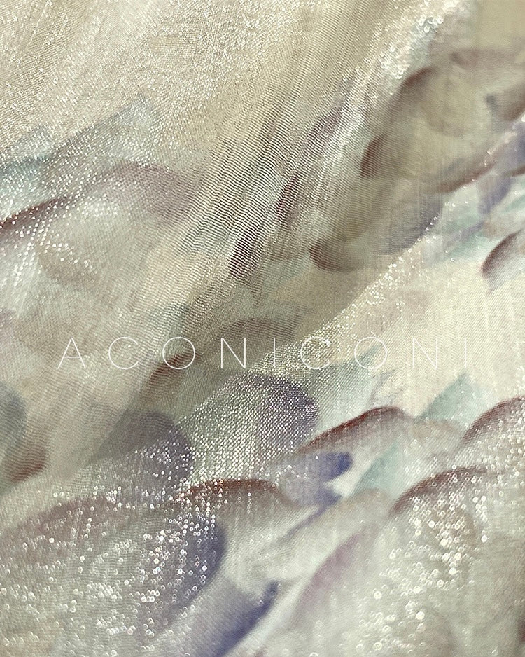Aconiconi|Flower Brocade Evening Smoke Broken Flower Fairy Dress