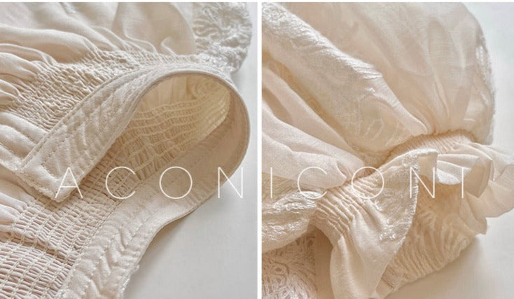 Aconiconi|Matsuno Brown Sugar Embroidery Exquisite Dress