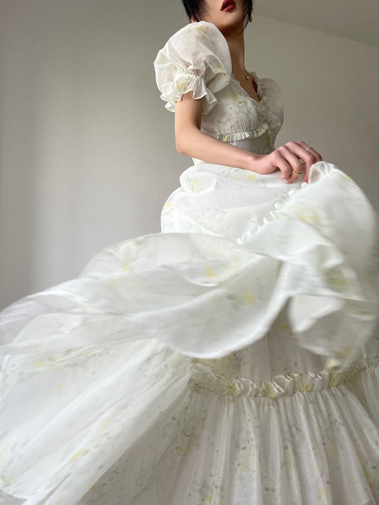 Aconiconi|Tea Break Fairy Off Shoulder Dress
