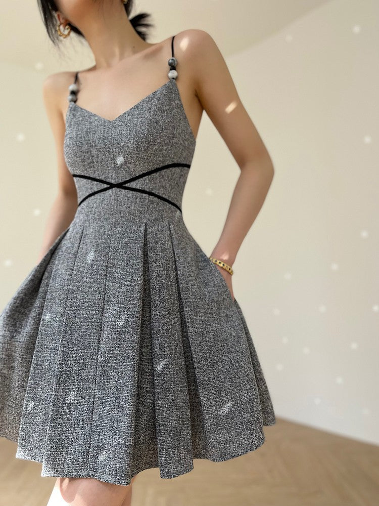 Aconiconi|Kawashima Girl Elegant Temperament Dress Suit Sling Long Dress