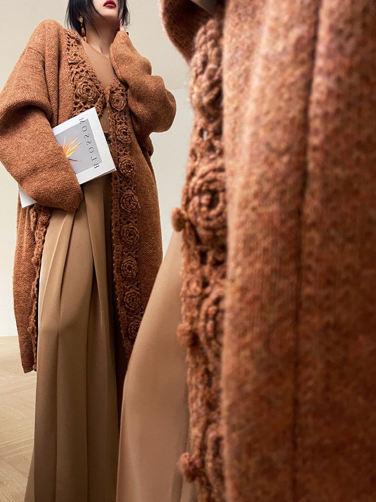 Aconiconi|Wide Leg High-end Suit Pants
