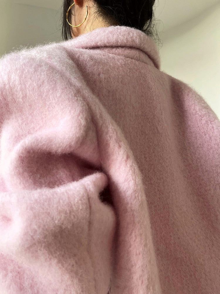 Aconiconi|Sweet Peach Women's Wool Coat