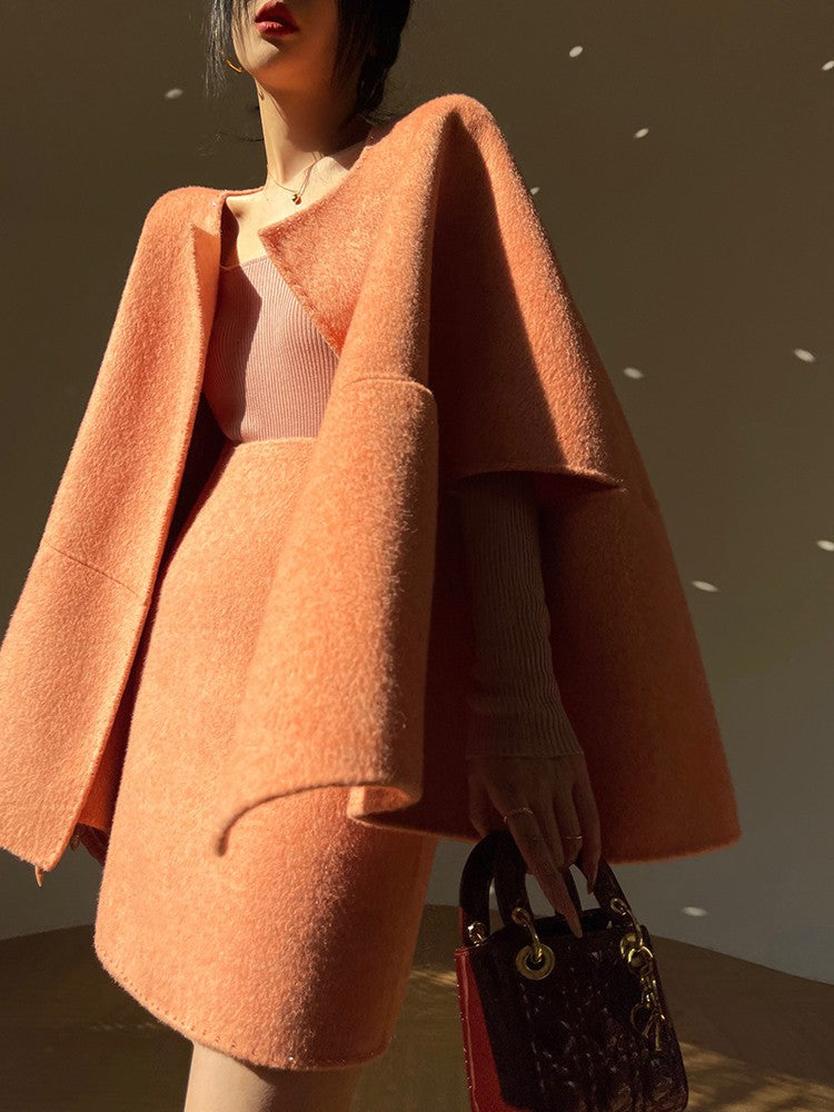 Aconiconi | Night Twilight Wool Autumn Skirt Suit