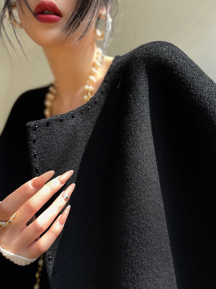 Aconiconi | Night Twilight Wool Autumn Skirt Suit