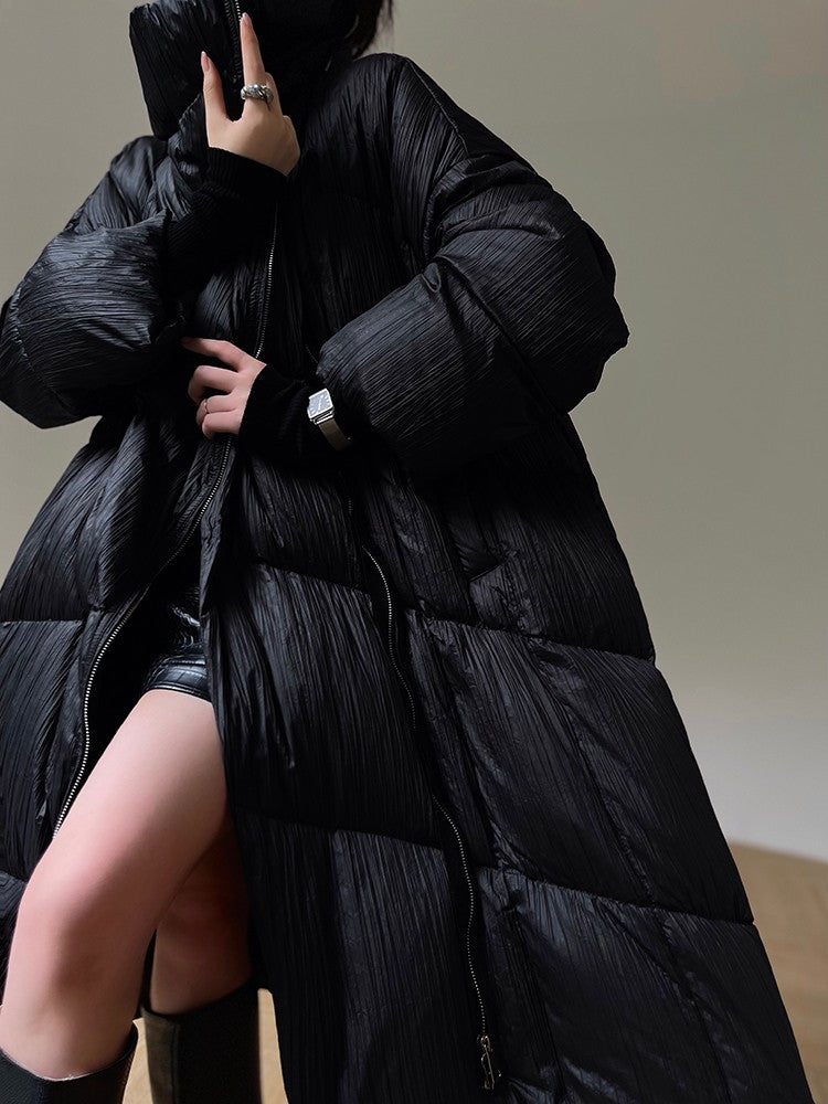 Aconiconi|Winter Stand Collar Down Jacket Warm Quilt