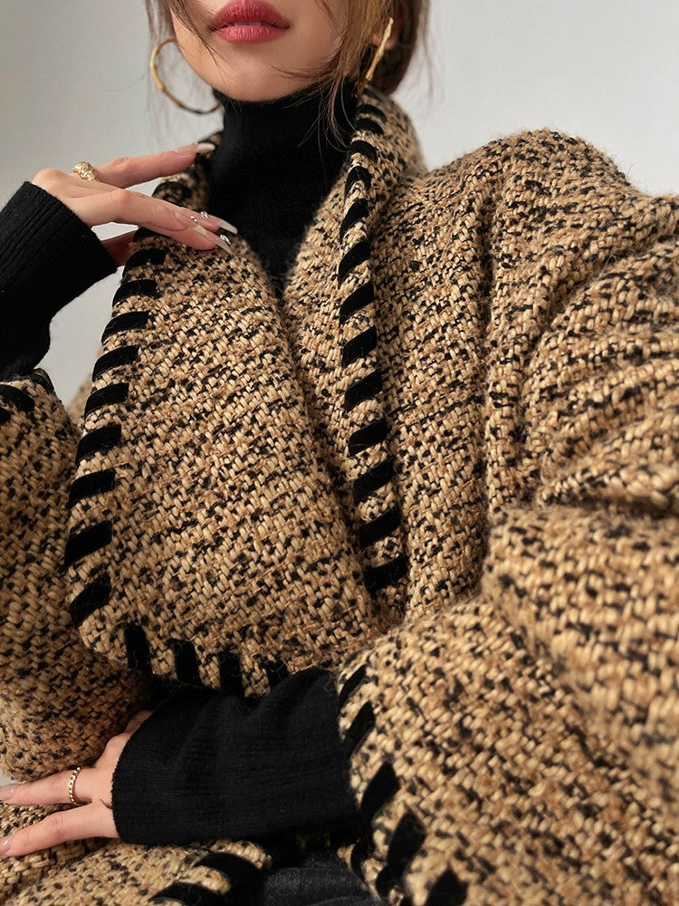Aconiconi|Coco Caramel Wool Tweed Skirt Suit