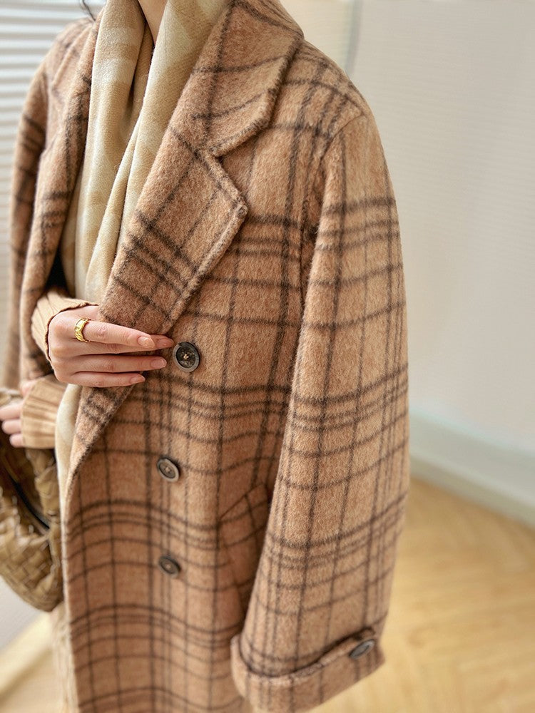Aconiconi|Yamano Plaid Winter Coat