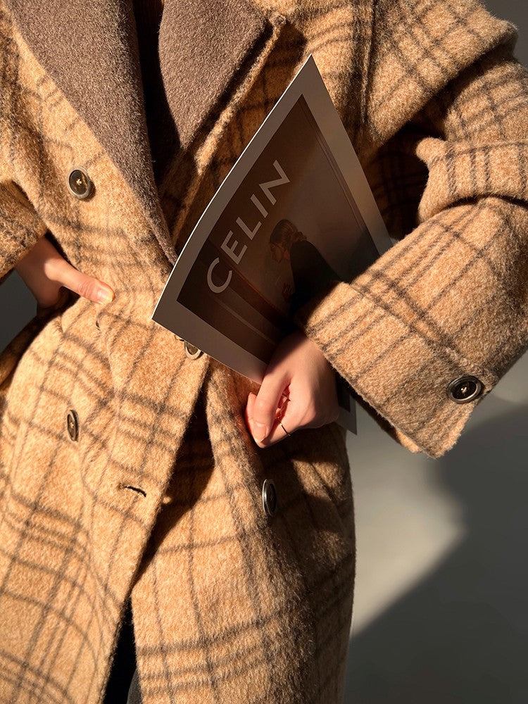 Aconiconi|Yamano Plaid Winter Coat