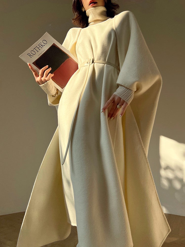 Aconiconi | Elegant Wool Coat & Dress Set