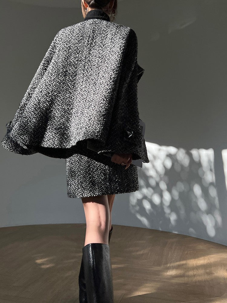 Aconiconi|Secret Fragrance Tweed wool Skirt Suit