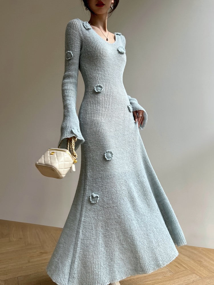 Aconiconi|Alocasia Knitted Long Dress