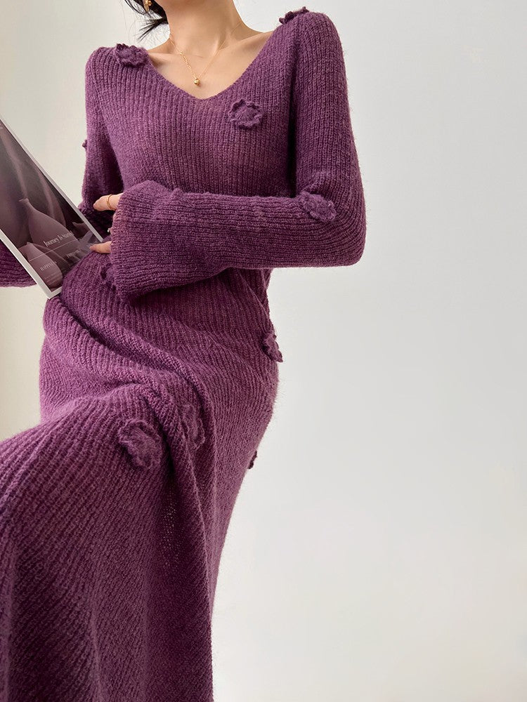 Aconiconi|Alocasia Knitted Long Dress