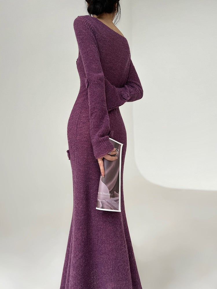 Aconiconi|Alocasia Knitted Long Dress