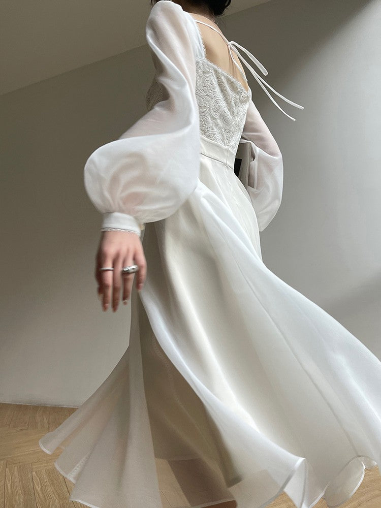 Aconiconi | White Jasmine Luxury Dress