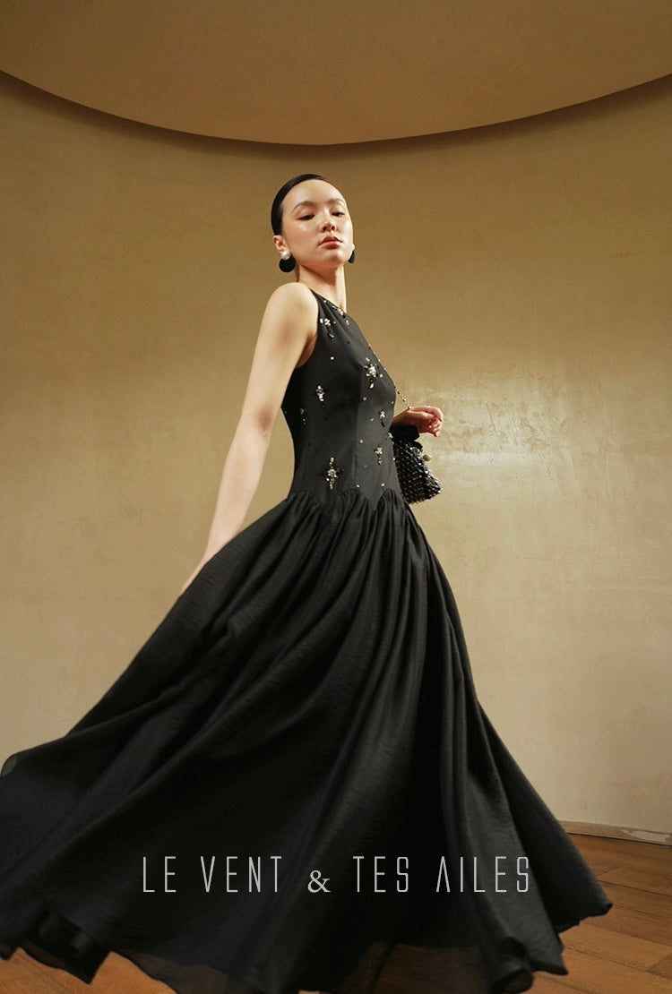 LE VENT & TES AILES | Noir Désir Evening Dress