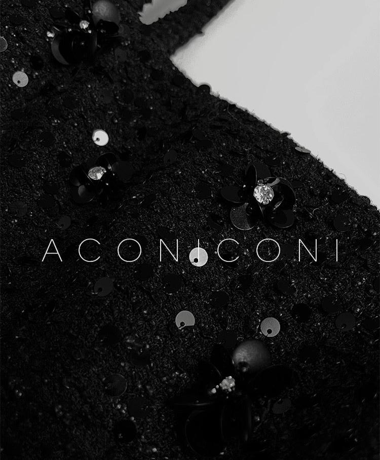 Aconiconi｜Winter Night Moon Elegant Dress