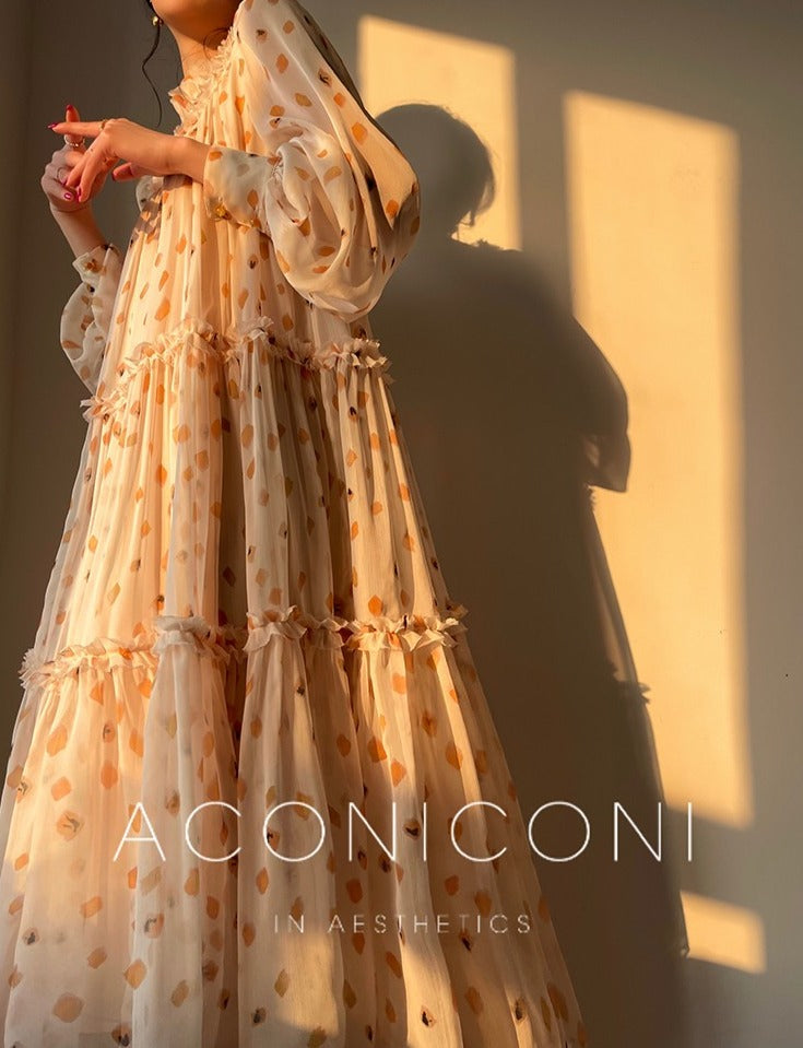 Aconiconi｜ Sunset Picnic long dress