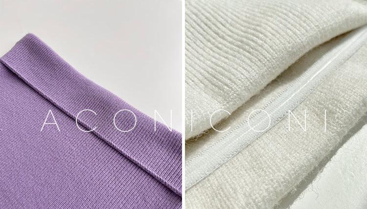 Aconiconi｜Whispering Lilac Knit Dress Set