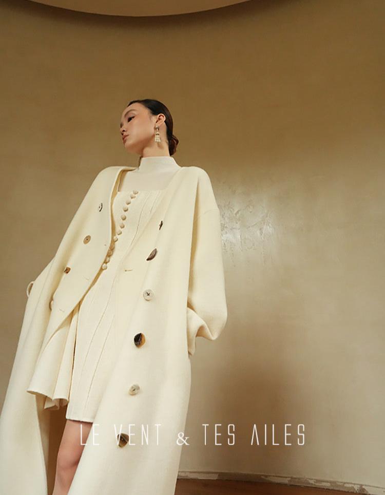 LE VENT & TES AILES | Lonely Art Cashmere Coat