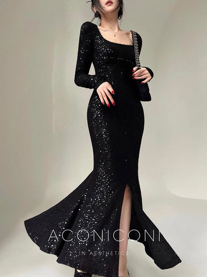 Aconiconi｜Sapphire Breeze Long Dress