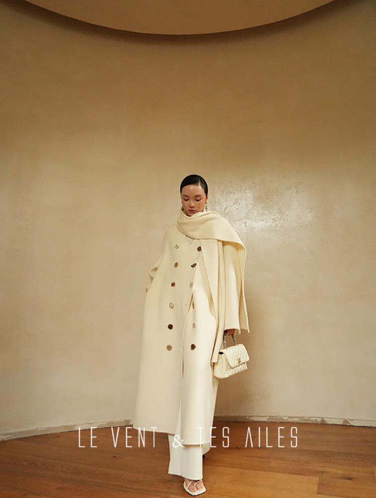 LE VENT & TES AILES | Lonely Art Cashmere Coat