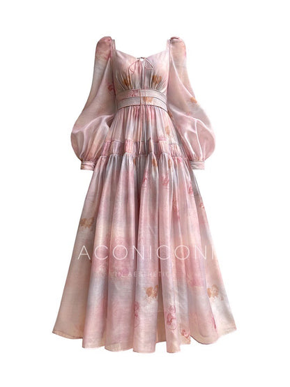 Aconiconi｜Enchanted Rose Retro Dress