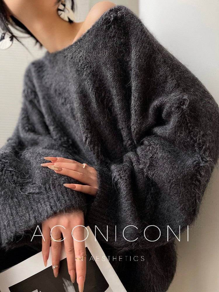 Aconiconi｜ Alpaca Wool Knitted Sweater