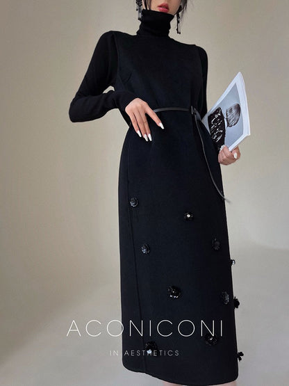 Aconiconi｜Munich Two Piece Wool Dress & Coat set