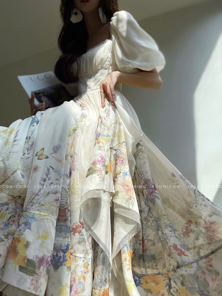 Aconiconi｜Florentia Long Princess Skirt Summer Dress