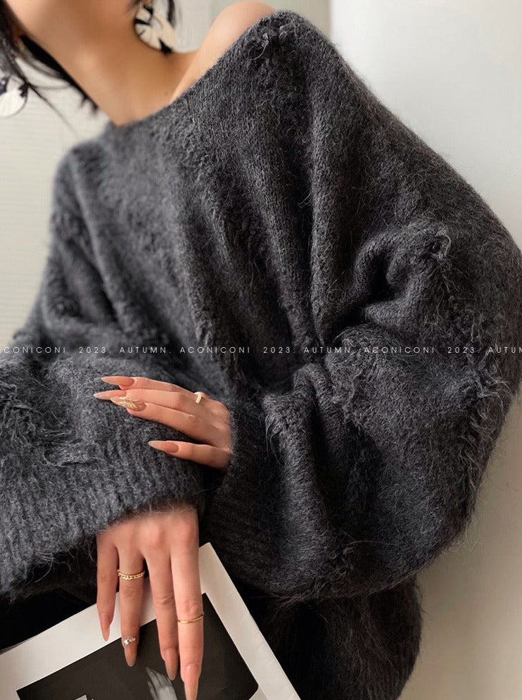 Aconiconi｜ Alpaca Wool Knitted Sweater