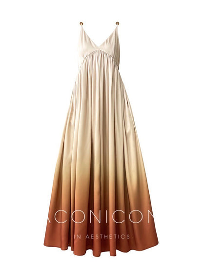 Aconiconi｜Amber Evening Long Suspender Dress