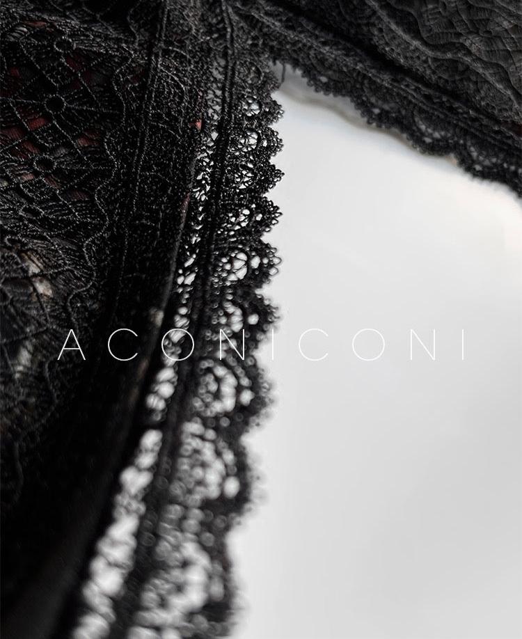 Aconiconi｜Silken Moon Long Sleeve Autumn dress