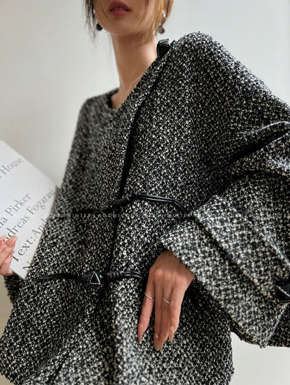 Aconiconi｜Secret Fragrance Tweed wool Skirt Suit
