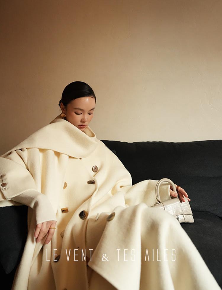 LE VENT & TES AILES | Lonely Art Cashmere Coat