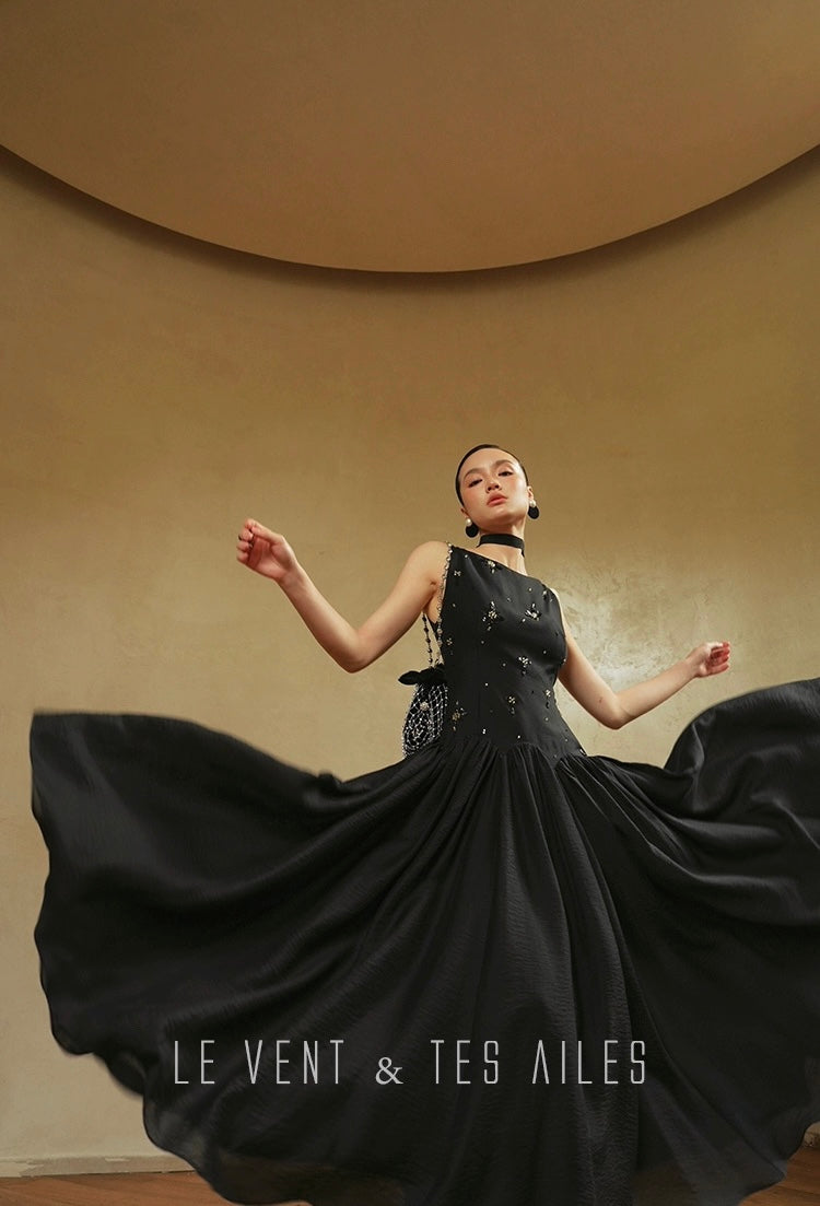 LE VENT & TES AILES | Noir Désir Evening Dress