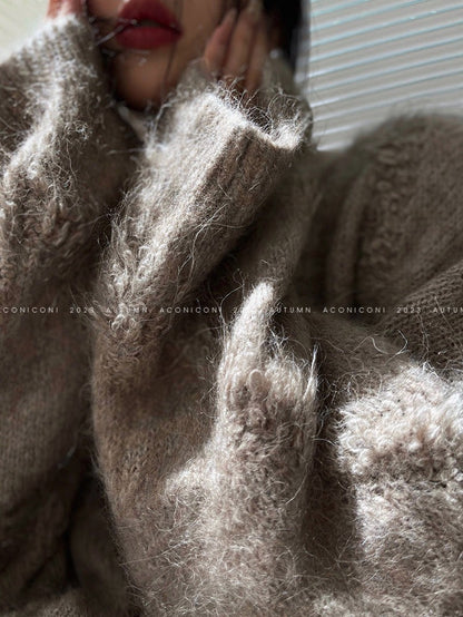 Aconiconi｜ Alpaca Wool Knitted Sweater