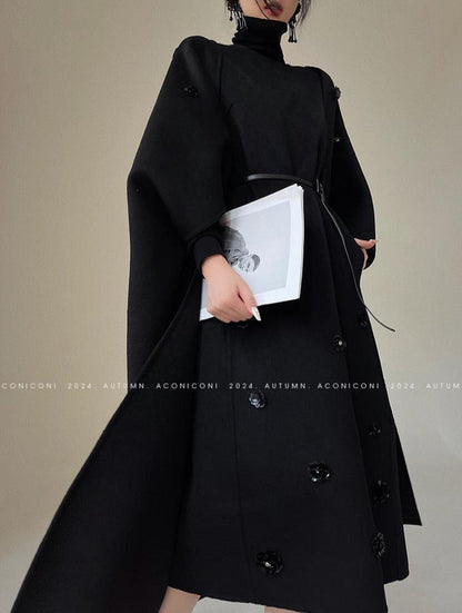 Aconiconi｜Munich Two Piece Wool Dress & Coat set