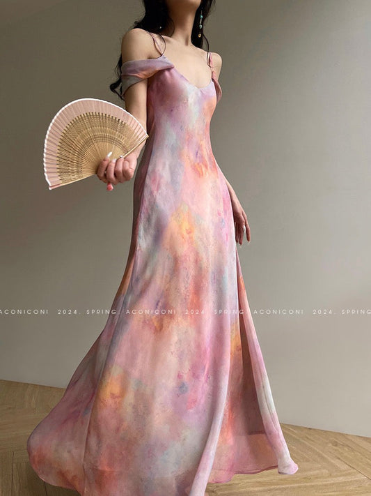 Aconiconi | Aurora Dream Sling Elegant Dress