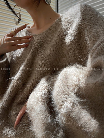 Aconiconi｜ Alpaca Wool Knitted Sweater