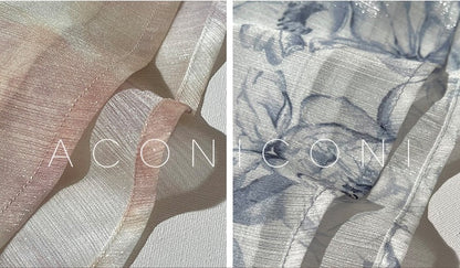Aconiconi | Angelic Frost Flower Spring Square Neck Lantern Sleeve Set