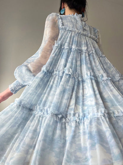 Aconiconi｜Sea Salt Fairy Chiffon Dress