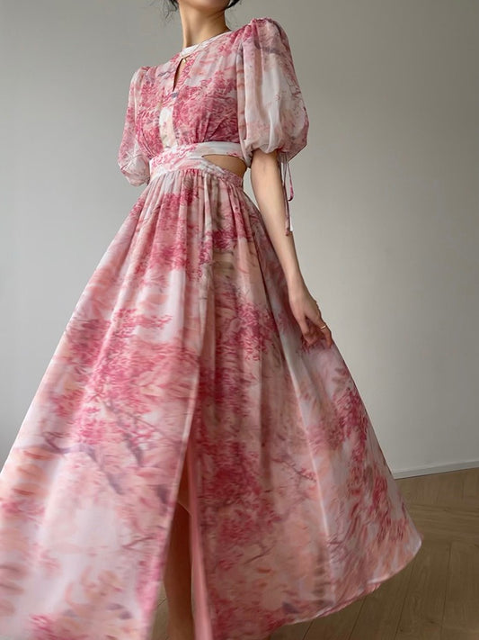 Aconiconi｜Cherry Blossom French art aesthetic dress