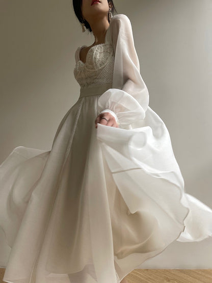 Aconiconi | White Jasmine Luxury Dress